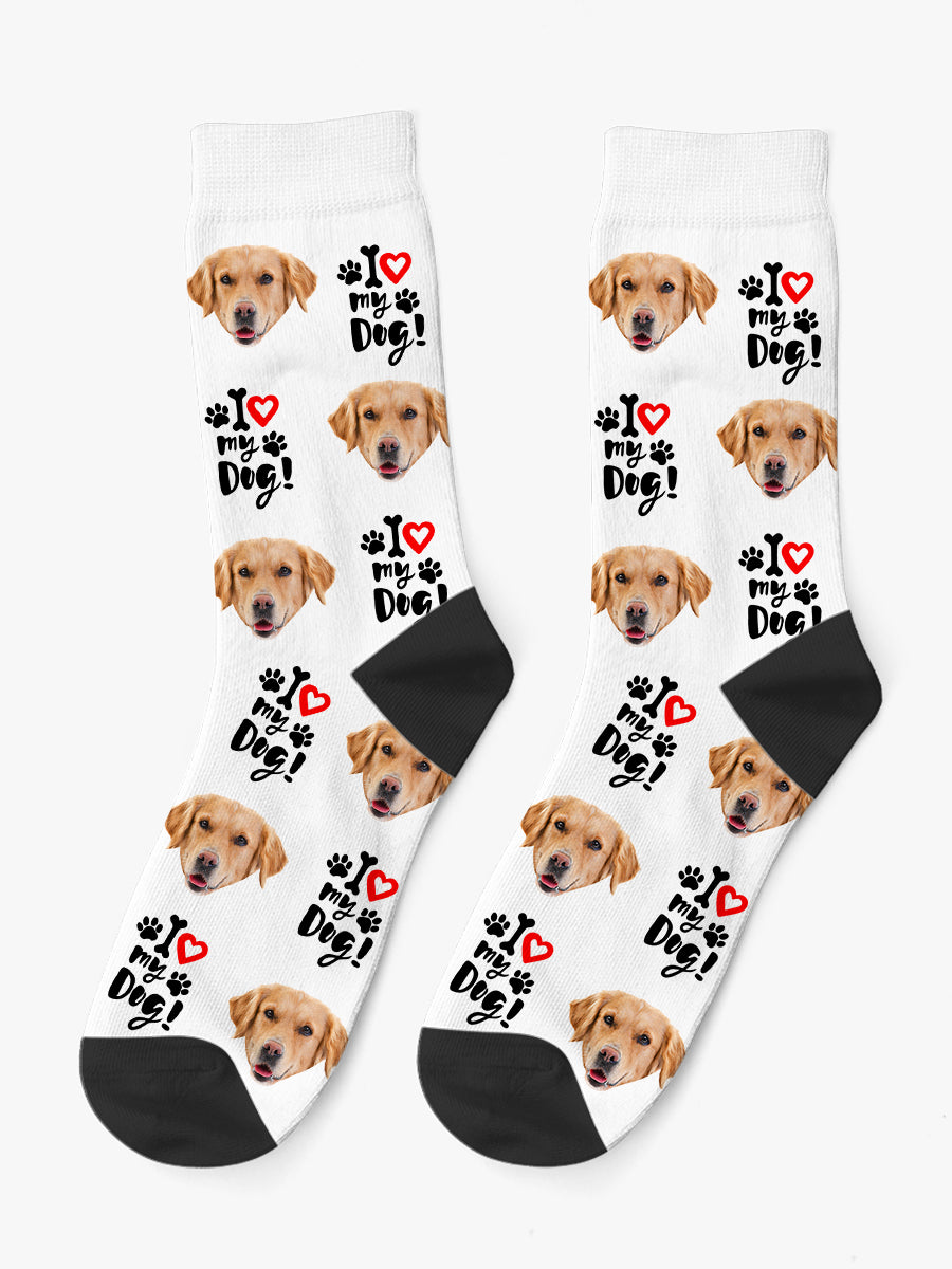 Calzini con Faccia - I love my Dog