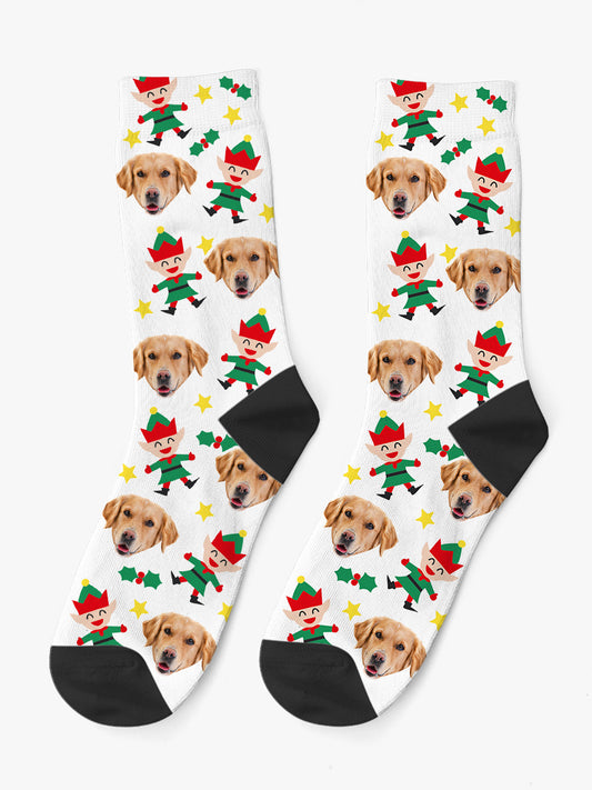 Calzini con Faccia - Elfo Natale