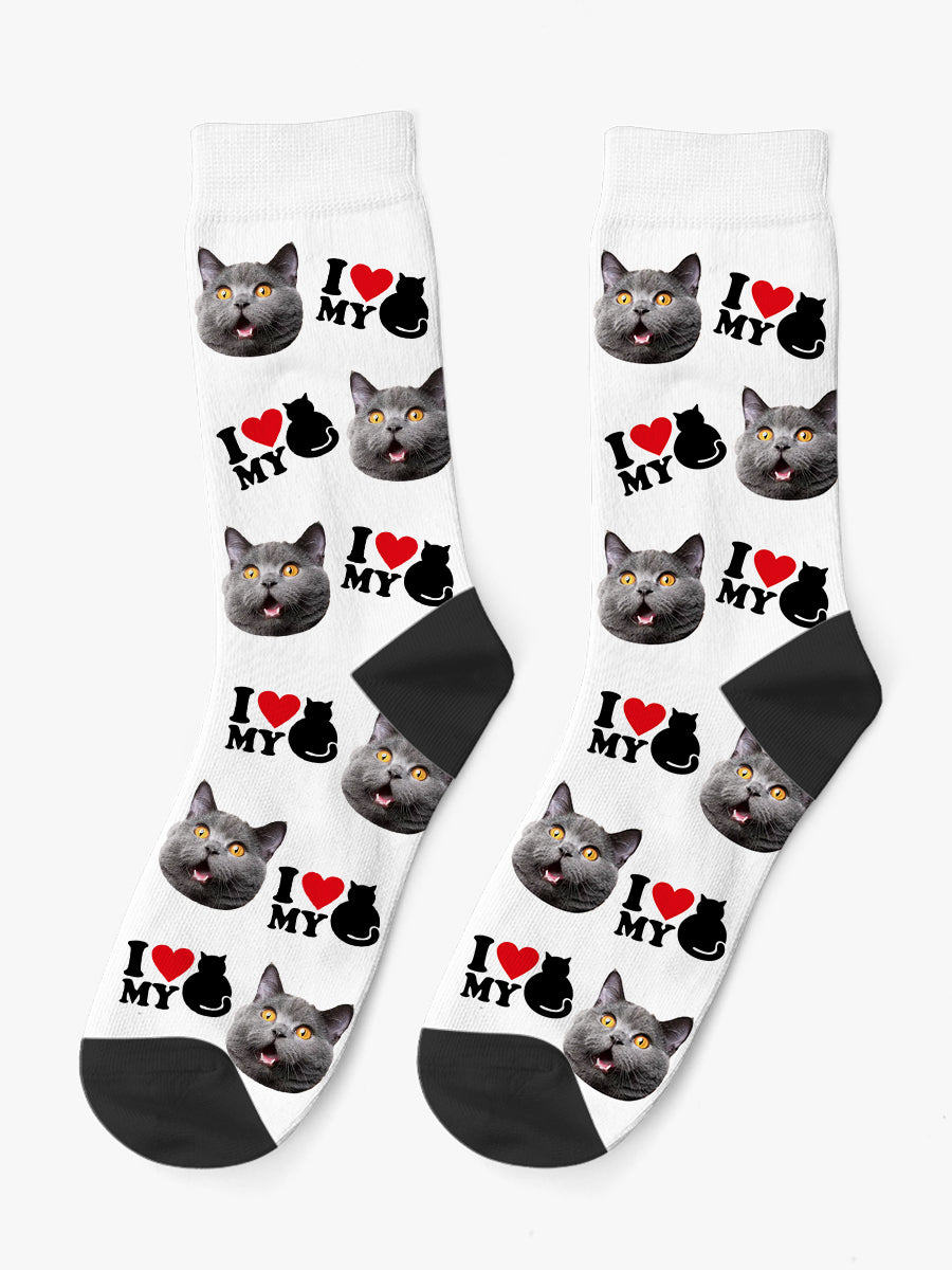 Calzini con Faccia - I love my Cat