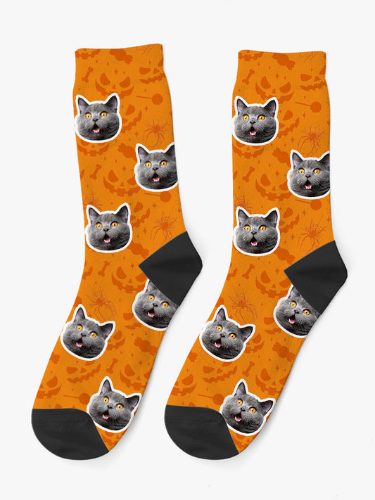 Calzini con Faccia - Halloween Texture